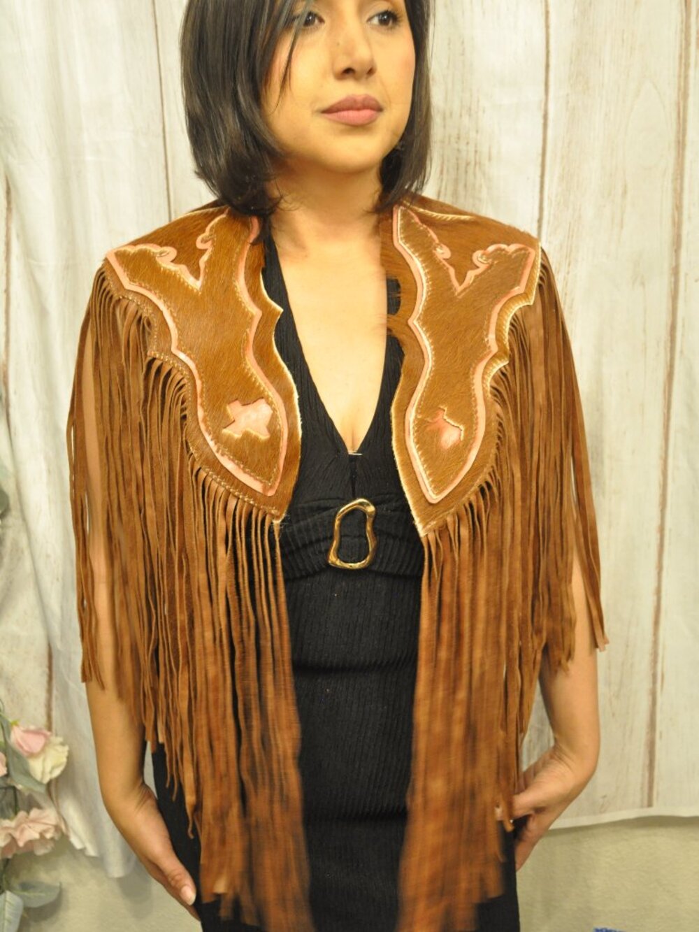 cowhide shawl